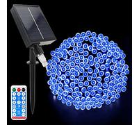 Acxilexy Guirlande Lumineuse Solaire Exterieure, 22M 200 LED Guirlande Solaire Exterieur Étanche, 8 modes d'Éclairage Lampe, Fil de Cuivre Décoration Lumière pour Jardin Terrasse Noël Fête