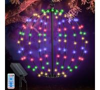 Acxilexy Lumineuse Solaire Exterieur, 120LED Boule Lumineuse Pliable 8 Modes 30CM Imperméable Décoration Lumière Globes Lumineux Pour Noël, Jardin, Terrasse, Balcon, Arbres, Mariage