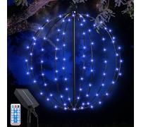 Acxilexy Lumineuse Solaire Exterieur, 120LED Boule Lumineuse Pliable 8 Modes 30CM Imperméable Décoration Lumière Globes Lumineux Pour Noël, Jardin, Terrasse, Balcon, Arbres, Mariage, Fête
