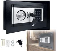 ACXIN Coffre-fort électronique, Petit mini coffre-fort mural, Coffre-fort numérique à code PIN avec e sécurité, 34L (38 x 30 x 30cm), Noir