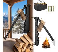 ACXIN Fendeuse manuelle pour bois de chauffage, lot de 2, fendeuse pour bois de kindling, couteau à copeaux pour bois de chauffage, fendeuse manuelle, fendeuse pour bois de cheminée avec sac de transp