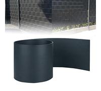 ACXIN Lot de 20 bandes brise-vue en PVC rigide pour panneaux à double fil - Brise-vue - Brise-vue pour clôture de jardin, balcon (50 m x 19 cm, anthracite)