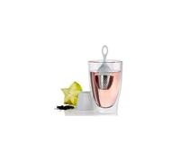 AdHoc Infuseur à thé flottant TE16 FLOATEA — acier inox./plastique, support égouttoir, gris