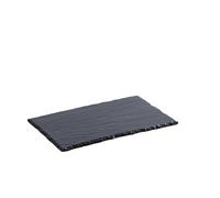 AD TREND Plateau rectangulaire en mélamine Asher 26,5 x 16,5 cm Noir
