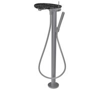 Ada mitigeur de bain sur colonne tablette npbec 203 mm pvd inox/marbre noir - LAUFEN HF506781506060