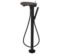 Ada mitigeur de bain sur colonne tablette percée bec 203 mm pvd noir/café mat - LAUFEN HF506781514000
