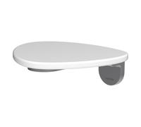 Ada tablette murale non percée pvd inox/blanc mat - LAUFEN HF506790502060