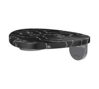 Ada tablette murale non percée pvd inox/marbre noir - LAUFEN HF506790506060