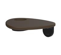 Ada tablette murale percée pvd noir/café mat - LAUFEN HF506790514000