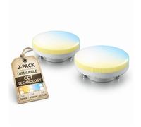 ADAKAT Lot de 2 ampoules LED CCT GX53 à intensité variable 6 W, 3000 K, 4000 K, 6000 K