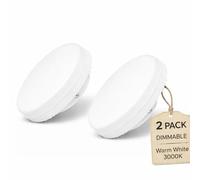 ADAKAT Lot de 2 ampoules LED GX53 à intensité variable 6 W, blanc chaud 3000 K