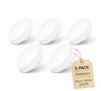 ADAKAT Lot de 5 ampoules LED GX53 à intensité variable 6 W, blanc chaud 3000 K