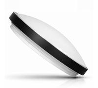 ADAKAT Plafonnier Applique IP54, Détecteur de Mouvement HF, 2X E27, Structure Métallique, Noir