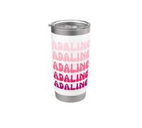 Adaline Name Minimalist Design Gobelet isotherme en acier inoxydable double paroi