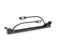 Adam Hall 19" Parts 87463 - Éclairage de rack à LED COB blanc froid bleu, deux cols de cygne - Cols de cygne