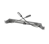Adam Hall Éclairage de rack 19" Parts 87463 ULTRA – LED COB blanc froid, deux cols de cygne