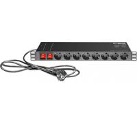 Adam Hall 19" Parts 874716 - Multiprise secteur 16 prises rackable 19" - Distributeurs de courant 16 A 230 V