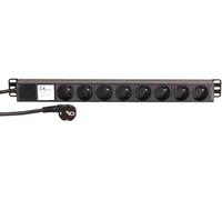 Adam Hall 19" Parts 87478 - Multiprise secteur 8 prises rackable 19", connecteurs France - Prises multiples