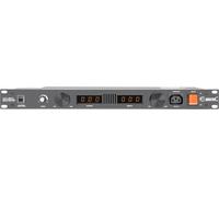 Adam Hall 19" Parts PCL 10 PRO - Régulateur de tension avec voltmètre et ampèremètre - 19" barrettes d'alimentation