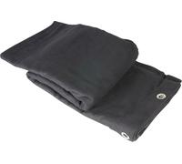 Adam Hall Accessories 0152 X 96 - Molleton noir B1 avec Oeillets acier bruni 9 x 6 m - Tissus et filets