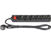 Adam Hall Accessories 8747 S 6 - Multiprise Secteur 6 Prises avec Interrupteur - Prises multiples