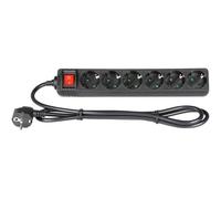 Adam Hall Accessories 8747 S 6 - Power Strip 6 Sockets with Switch