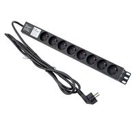 Adam Hall Multiprise secteur 19" Parts 87478 - 8 prises rackable, connecteurs France