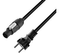 Adam Hall Cables 4 STAR TCON 1000 - Câble d'alimentation Rean X-Series® IP65 x CEE7/7 10 m - powerCON TRUE1® et câbles de raccordement au réseau électrique