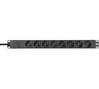 Adam Hall Cables RACK PDU 8 - 19" Power Strip 1 U 8-way without switch - Prises multiples