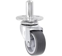 Adam Hall Hardware 37050 - Jeu de quatre roulettes Plug-In de 50 mm avec douille de fixation - Roulettes