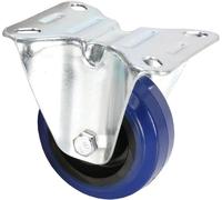 Adam Hall Hardware 372071 - Roulette Fixe Bandage bleu 80 mm - Roulettes