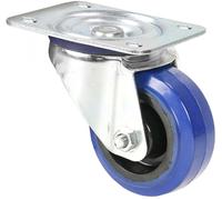 Adam Hall Hardware 372081 - Roulette Pivotante Bandage bleu 80 mm - Roulettes