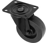 Adam Hall Hardware 372151 BLK - Roulette pivotante 100 mm, noire - Roulettes