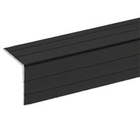 Adam Hall Hardware 6109 BLK - Protège-angle en aluminium 22 x 22mm, noir anodisé - Profilés en aluminium
