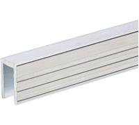 Adam Hall Hardware 6200 - Profilé de recouvrement en aluminium pour cloison de séparation de 7 mm - Profilés en aluminium
