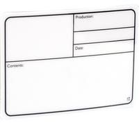 Adam Hall Hardware 88001 - Plaque Signalétique adhésive plastique blanc 177x127mm - Accessoires construction de malles
