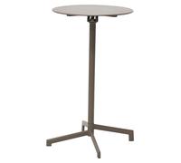 Adam table de bar de jardin Ø60 cm pliante cappuccino.