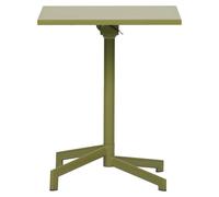 Adam table de café de jardin 60x60 cm pliante verte.