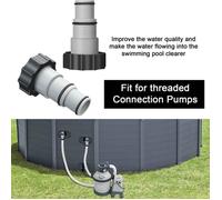 Adaptateur A pour Pool Intex, tuyau de diamètre 32 et 38 mm