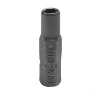 Adaptateur à tige hexagonale de 6,35 mm vers douille de 4 mm pour tournevis électrique, porte-embout de précision court de 25 mm avec pointe magnétique pour les tâches délicates à faible couple, métal