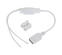 Adaptateur AC 220V vers DC 5V USB Connecteur Transformateur Alimentation pour Caméra de Surveillance 5V/1A Sortie Blanc