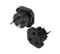 Adaptateur AC de prise - Angleterre UK vers Européen EU - Noir