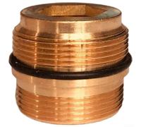 Adaptateur aérateur de robinet 16,2 mm-22 mm, connecteur de robinet en cuivre avec aérateur interne pour évier, purificateur d'eau, douche et raccord de tuyau d'arrosage (23,2-22)