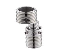 Adaptateur angulaire réglable pour robinet de douche de rechange inoxydable | Mitigeur douche pied connecteur de réglage de débit d'eau fort pour salle de bain, cuisine, hôtel
