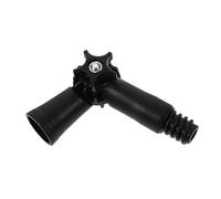 Adaptateur Articulé pour Perche de Nettoyage, Noire Tête Rotative | Plastique Noir, Compatible Divers Accessoires, pour Coins et Vitres Lors du Ménage Quotidien