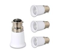 Adaptateur B22 à E27, convertisseur de douille lumineux 4PCS, adaptateur de douille à vis de bulbe, barbe à lustre pour les ventilateurs de plafond, lumière pendante, lustre