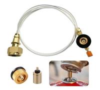 Adaptateur Bouteille de Gaz, Cartouche Propane Tuyau de Rechange | Facile à Utiliser, Convertisseur Cuisinière Gaz Extérieure Vannes Filetées