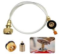 Adaptateur Bouteille de Gaz Cartouche Propane Tuyau de Rechange pour Convertisseur Cuisinière Gaz Extérieure Vannes Filetées