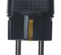 Adaptateur Bticino S3625G avec fiche allemande et prise bipolaire, noir