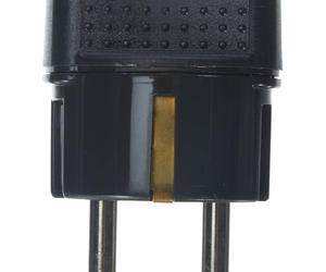 Adaptateur Bticino S3625G avec fiche allemande et prise bipolaire, noir